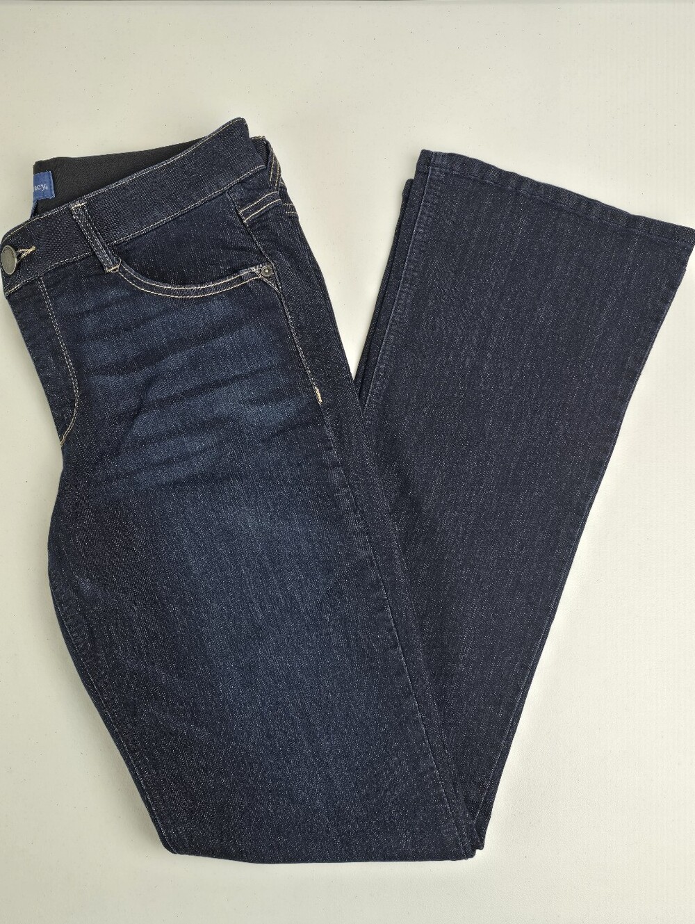 Democracy Absolution Itty Bitty Bootcut Jeans B1221BBEA Indigo Stretch Size 12 - Picture 7 of 13